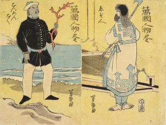 Ainu (højre), malaysisk (venstre)